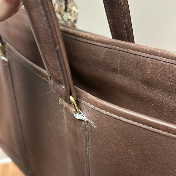 Vintage Brown Coach Leather Briefcase - Picture 6 of 16